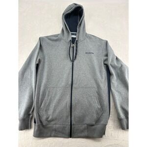 Columbia Hoodie Mens Large Full Zip Gray Omni-Shield Advanced Repellency AM6670